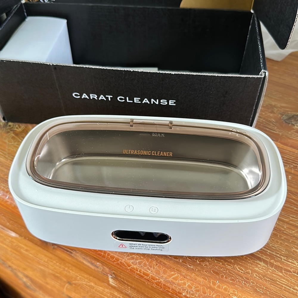 Carat cleanse ultrasonic jewelry cleanser cleaner at home easy to use